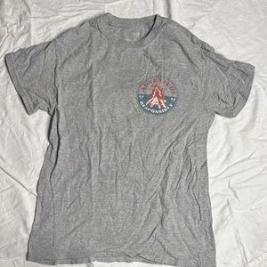 100% Cotton Adventure Graphic Tee in Heather Gray